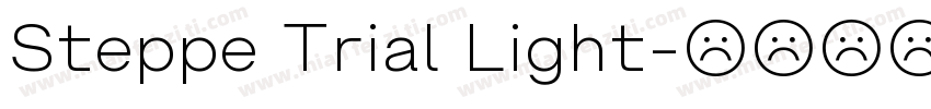Steppe Trial Light字体转换